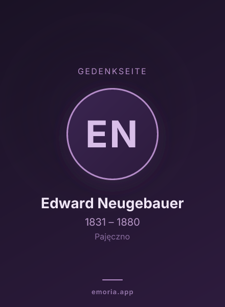 Gedenkportrait von Edward Neugebauer
