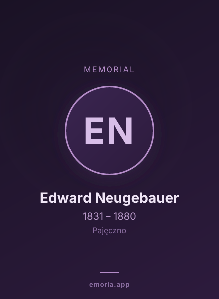 Memorial portrait of Edward Neugebauer
