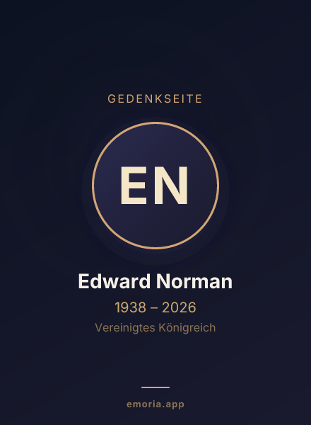 Gedenkportrait von Edward Norman
