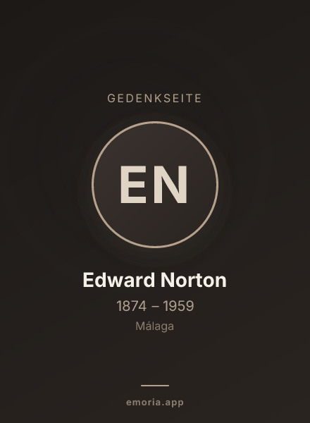 Gedenkportrait von Edward Norton