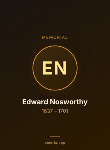 Memorial portrait of Edward Nosworthy