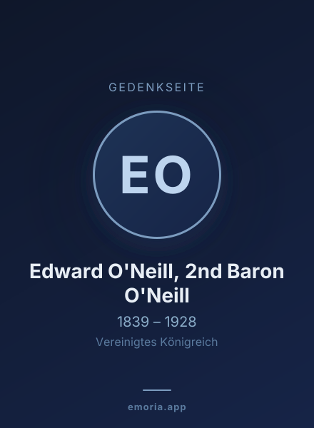 Gedenkportrait von Edward O'Neill, 2nd Baron O'Neill