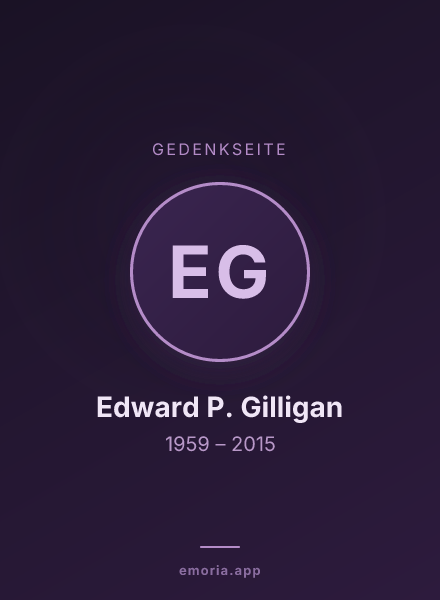 Gedenkportrait von Edward P. Gilligan