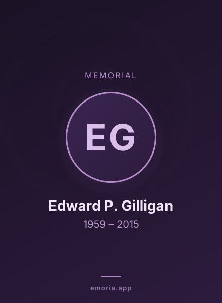 Memorial portrait of Edward P. Gilligan