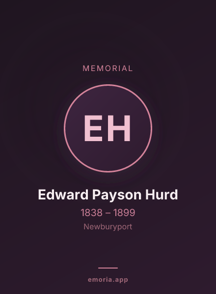 Memorial portrait of Edward Payson Hurd