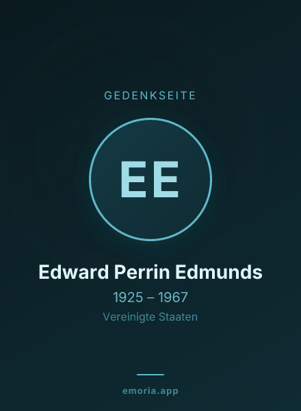 Gedenkportrait von Edward Perrin Edmunds
