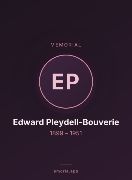 Memorial portrait of Edward Pleydell-Bouverie