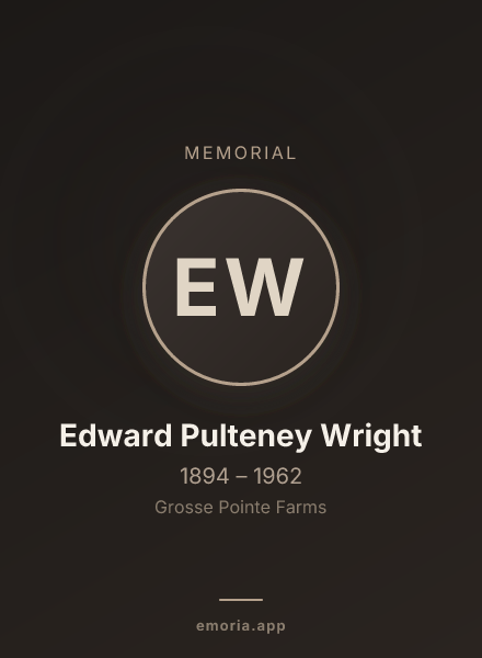 Memorial portrait of Edward Pulteney Wright