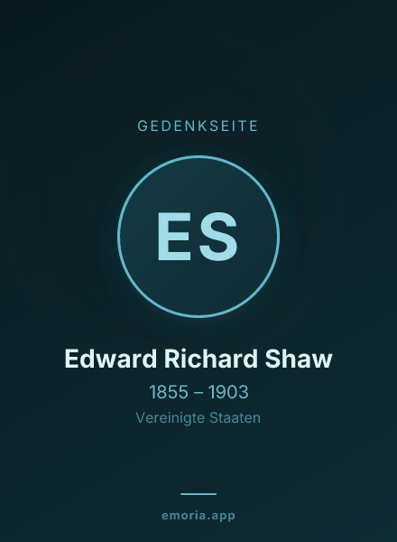 Gedenkportrait von Edward Richard Shaw