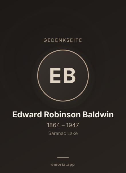 Gedenkportrait von Edward Robinson Baldwin
