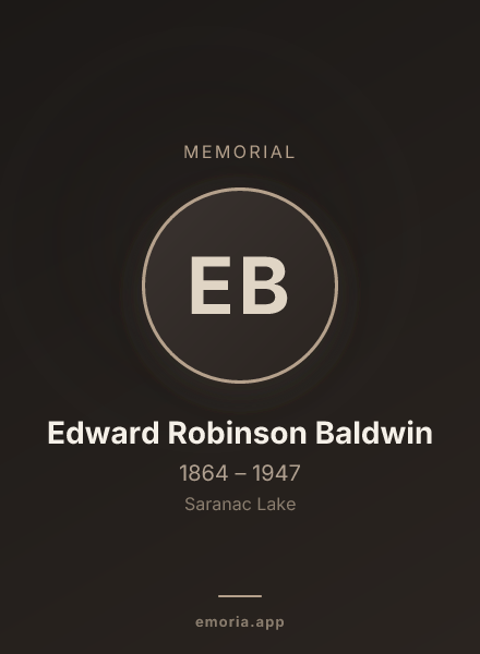 Memorial portrait of Edward Robinson Baldwin