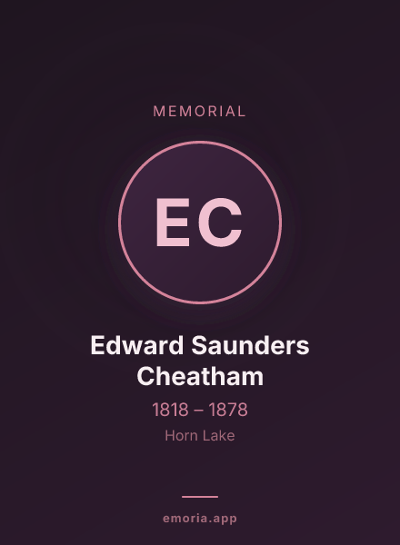 Memorial portrait of Edward Saunders Cheatham