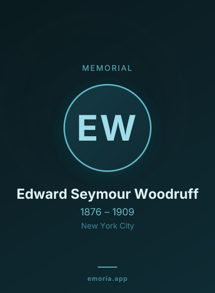 Memorial portrait of Edward Seymour Woodruff