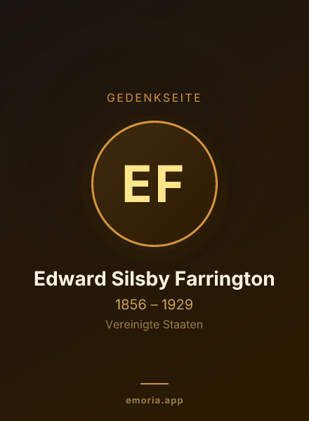 Gedenkportrait von Edward Silsby Farrington