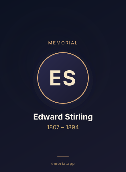 Memorial portrait of Edward Stirling