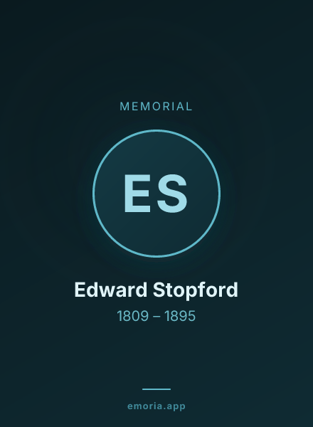 Memorial portrait of Edward Stopford