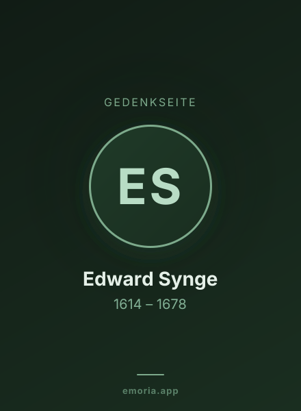 Gedenkportrait von Edward Synge