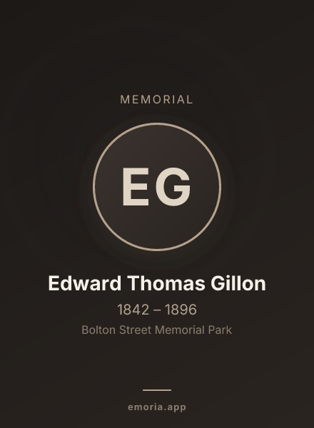 Memorial portrait of Edward Thomas Gillon