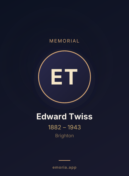 Memorial portrait of Edward Twiss