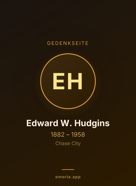 Gedenkportrait von Edward W. Hudgins