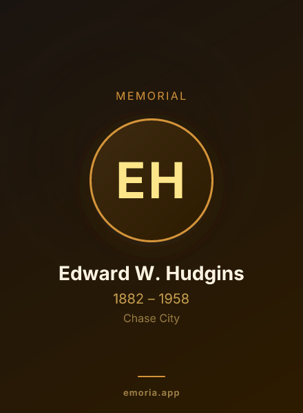 Memorial portrait of Edward W. Hudgins
