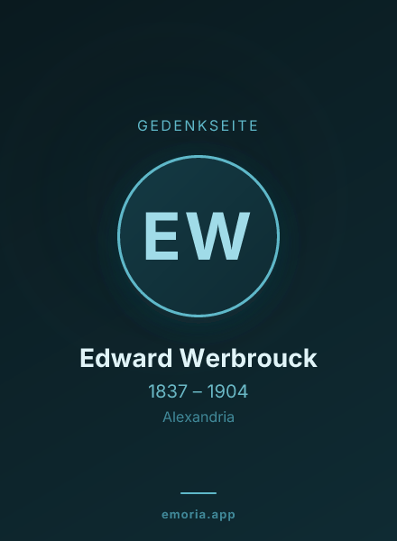 Gedenkportrait von Edward Werbrouck
