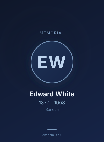 Memorial portrait of Edward White