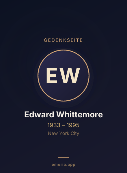 Gedenkportrait von Edward Whittemore