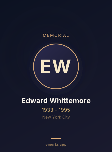 Memorial portrait of Edward Whittemore