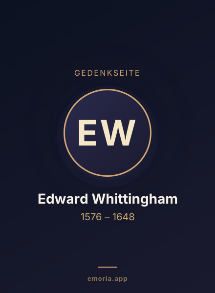 Gedenkportrait von Edward Whittingham
