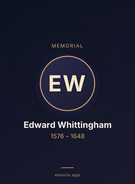 Memorial portrait of Edward Whittingham