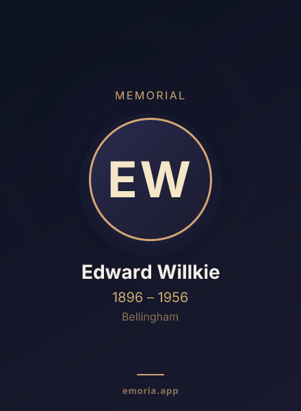Memorial portrait of Edward Willkie