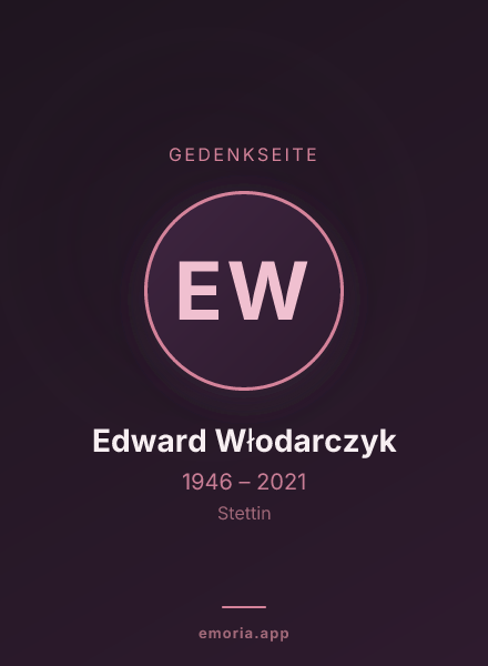 Gedenkportrait von Edward Włodarczyk