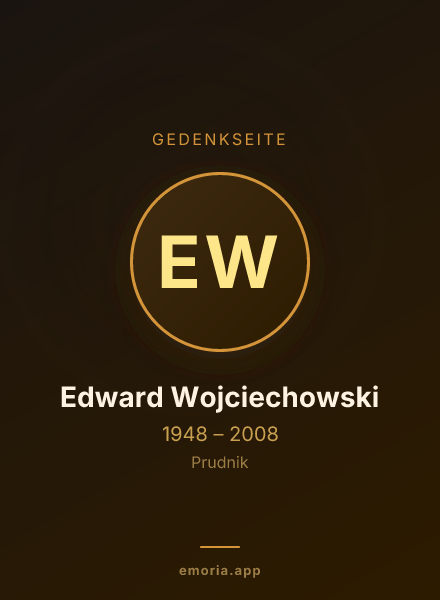 Gedenkportrait von Edward Wojciechowski