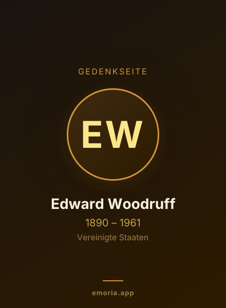Gedenkportrait von Edward Woodruff