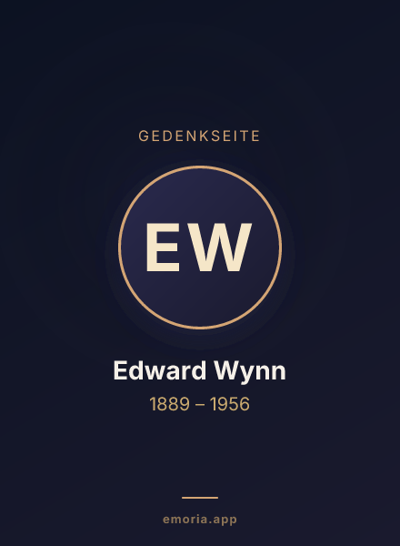 Gedenkportrait von Edward Wynn