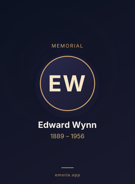 Memorial portrait of Edward Wynn
