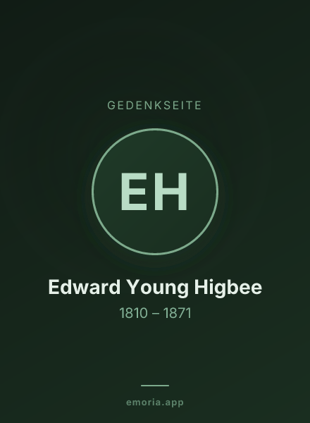 Gedenkportrait von Edward Young Higbee