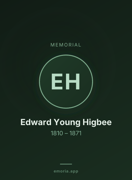 Memorial portrait of Edward Young Higbee
