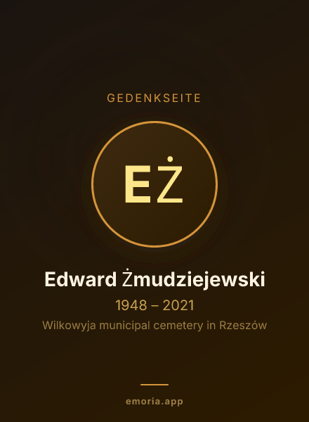 Gedenkportrait von Edward Żmudziejewski