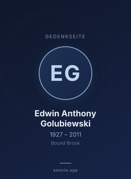 Gedenkportrait von Edwin Anthony Golubiewski