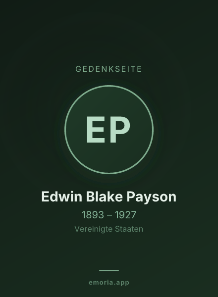 Gedenkportrait von Edwin Blake Payson