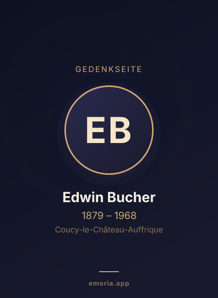 Gedenkportrait von Edwin Bucher