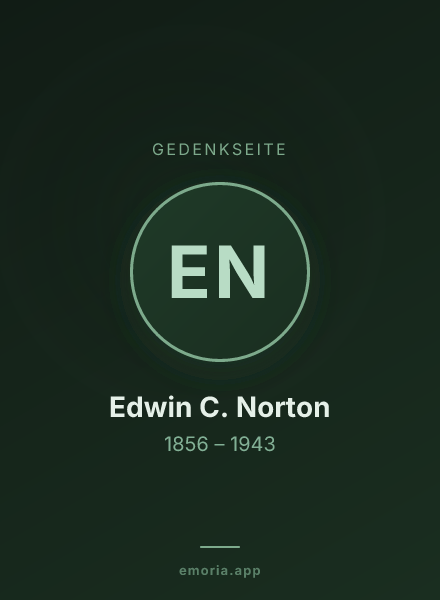 Gedenkportrait von Edwin C. Norton