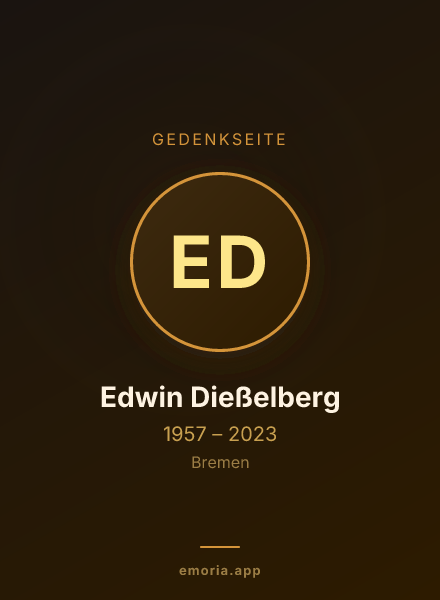 Gedenkportrait von Edwin Dießelberg