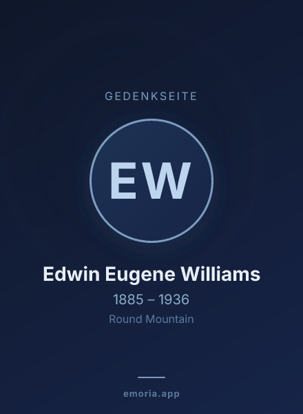 Gedenkportrait von Edwin Eugene Williams