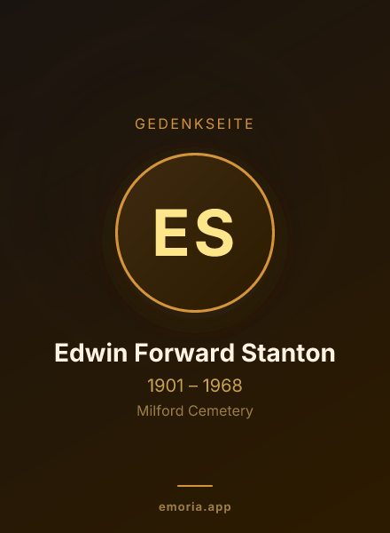 Gedenkportrait von Edwin Forward Stanton