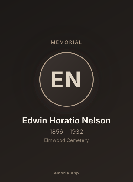 Memorial portrait of Edwin Horatio Nelson