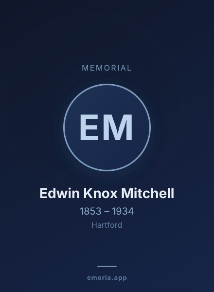 Memorial portrait of Edwin Knox Mitchell