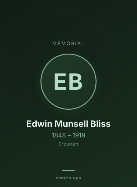 Memorial portrait of Edwin Munsell Bliss